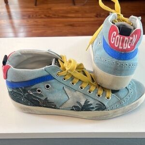 authentic custom made golden goose midstar shoes ggdb sneakers size 37 palms